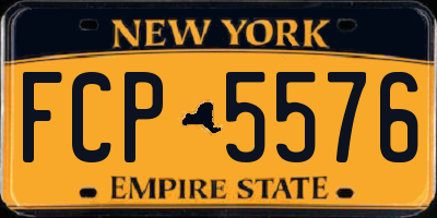 NY license plate FCP5576