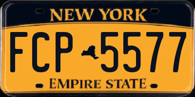 NY license plate FCP5577
