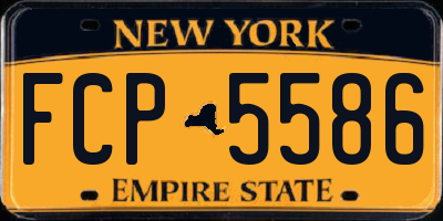 NY license plate FCP5586