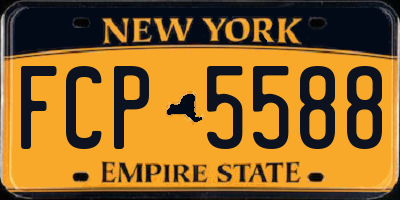 NY license plate FCP5588