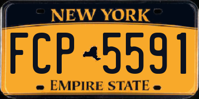 NY license plate FCP5591