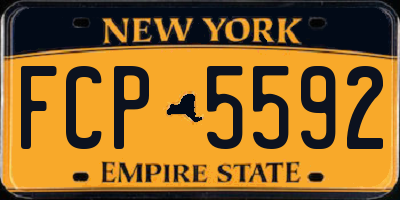 NY license plate FCP5592