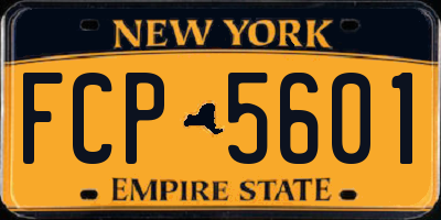 NY license plate FCP5601