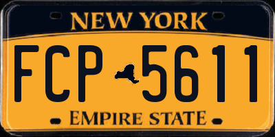 NY license plate FCP5611