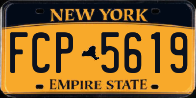 NY license plate FCP5619
