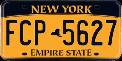 NY license plate FCP5627