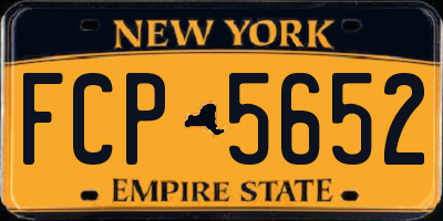 NY license plate FCP5652