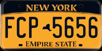 NY license plate FCP5656