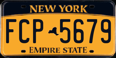 NY license plate FCP5679
