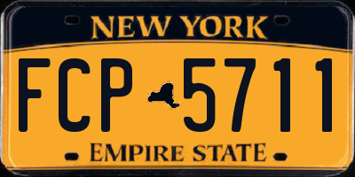 NY license plate FCP5711