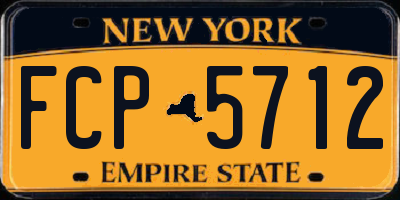 NY license plate FCP5712