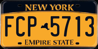NY license plate FCP5713