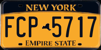NY license plate FCP5717