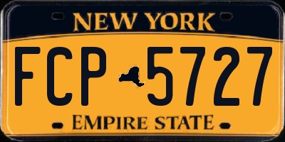 NY license plate FCP5727