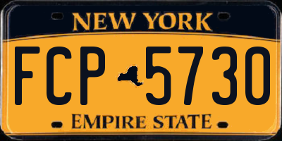 NY license plate FCP5730