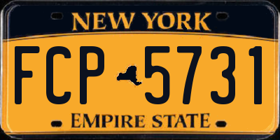 NY license plate FCP5731