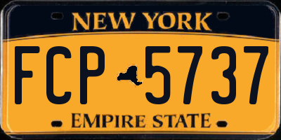 NY license plate FCP5737