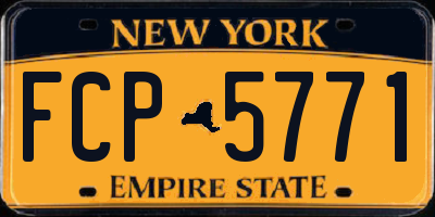 NY license plate FCP5771