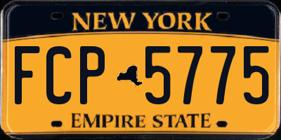 NY license plate FCP5775