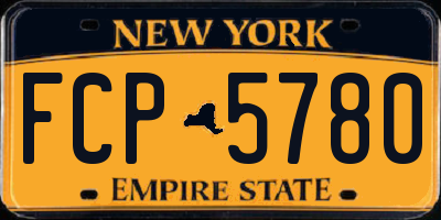 NY license plate FCP5780