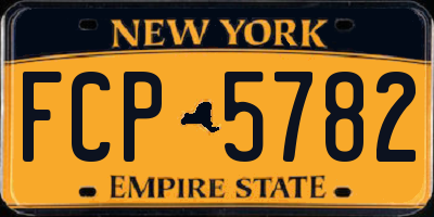 NY license plate FCP5782