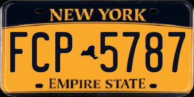 NY license plate FCP5787
