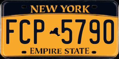 NY license plate FCP5790
