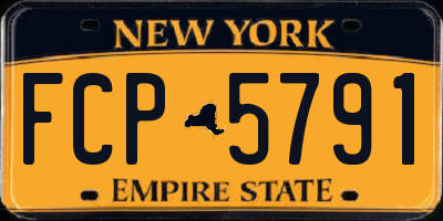 NY license plate FCP5791