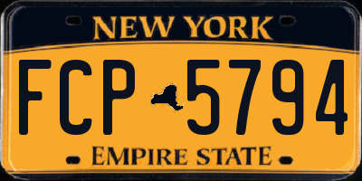NY license plate FCP5794