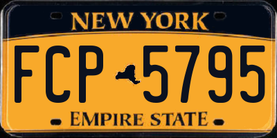 NY license plate FCP5795