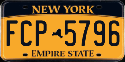 NY license plate FCP5796