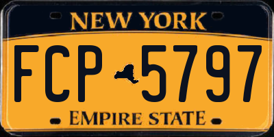 NY license plate FCP5797