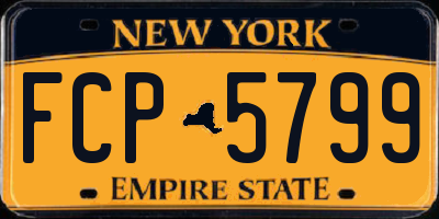 NY license plate FCP5799