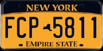 NY license plate FCP5811