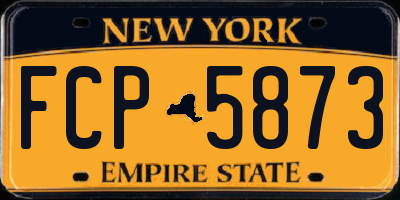 NY license plate FCP5873