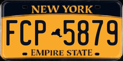 NY license plate FCP5879
