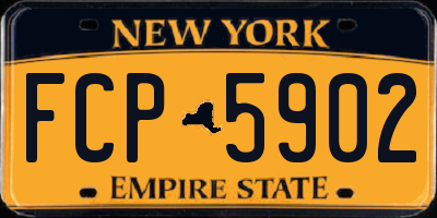 NY license plate FCP5902