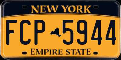 NY license plate FCP5944