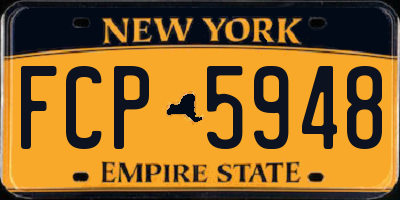 NY license plate FCP5948