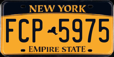 NY license plate FCP5975