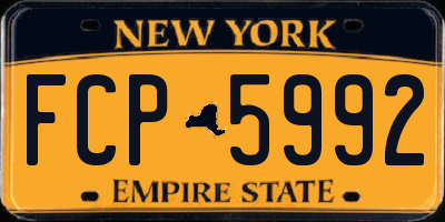 NY license plate FCP5992