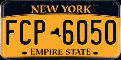 NY license plate FCP6050