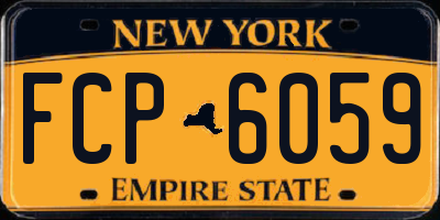 NY license plate FCP6059