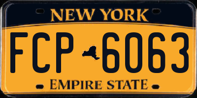 NY license plate FCP6063