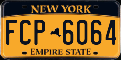 NY license plate FCP6064