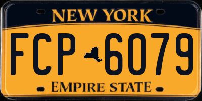 NY license plate FCP6079