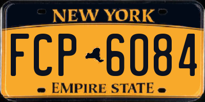 NY license plate FCP6084