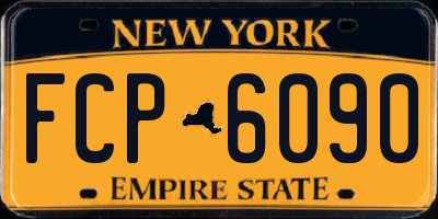 NY license plate FCP6090