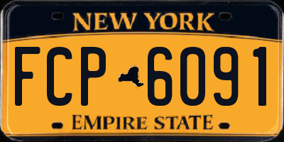 NY license plate FCP6091