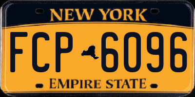 NY license plate FCP6096